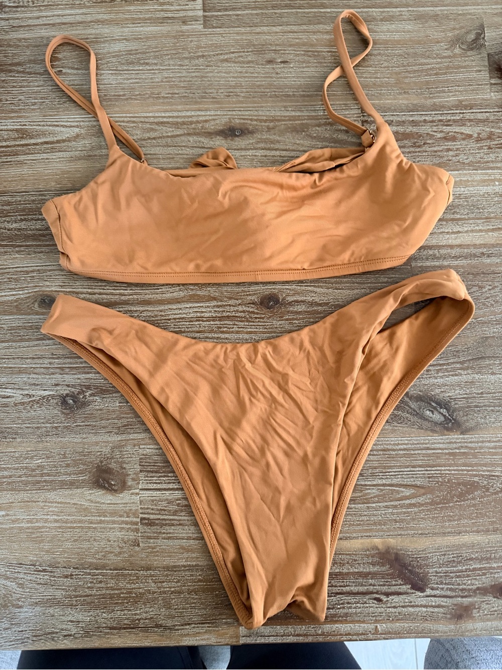 Monday Swimwear Rust Orange Bikini Set
